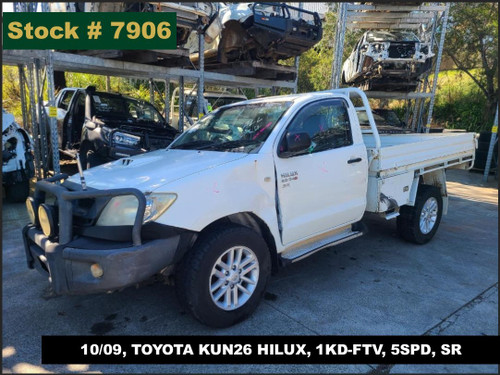 7906 - 10/09, TOYOTA KUN26 HILUX, 1KD-FTV, 5SPD, SR