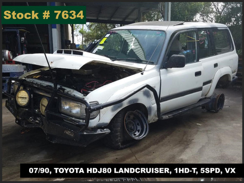 7634 - 07/90, TOYOTA HDJ80 LANDCRUISER, 1HD-T, 5SPD, VX
