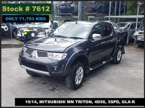 7612 - 10/14, MITSUBISHI MN TRITON, ** ONLY 71,793 KMS ** 4D56, 5SPD, GLX-R