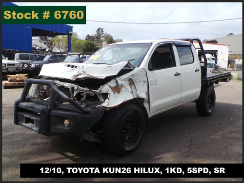 6760 - 12/10, TOYOTA KUN26 HILUX, 1KD, 5SPD, SR