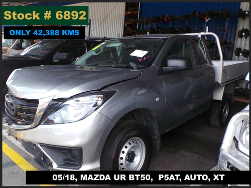 6892 - 05/18, MAZDA UR BT50, ONLY 42,388 KMS   P5AT, AUTO, XT