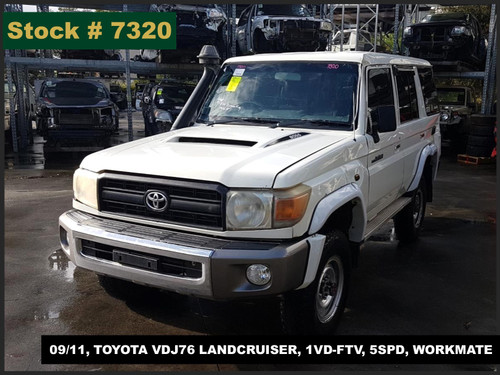 7320 - 09/11, TOYOTA VDJ76 LANDCRUISER, 1VD-FTV, 5SPD, WORKMATE.