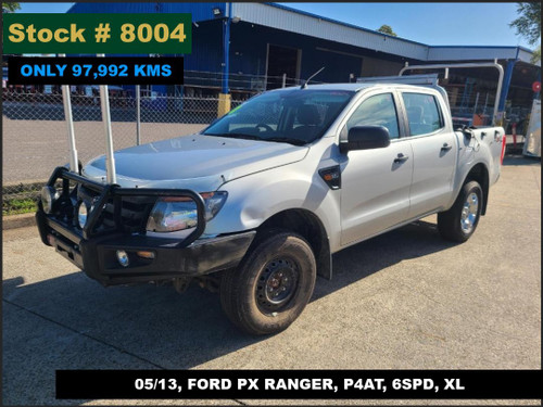 8004 - 05/13, FORD PX RANGER, ** ONLY 97,992 KMS **, P4AT, 6SPD, XL