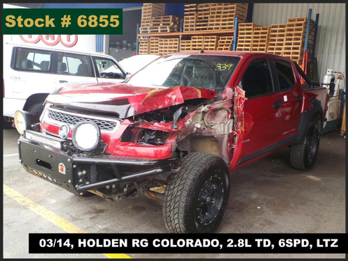 6855 - 0314, HOLDEN RG COLORADO, 2.8L TD, 6SPD, LTZ