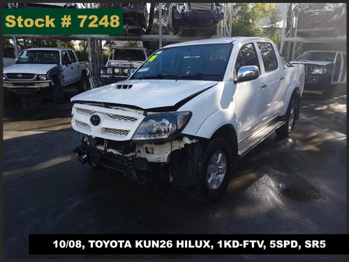 7248 - 10/08, TOYOTA KUN26 HILUX, 1KD-FTV, 5SPD, SR5