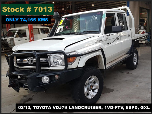 7013 - 02/13, TOYOTA VDJ79 LANDCRUISER, 1VD-FTV, 5SPD, GXL