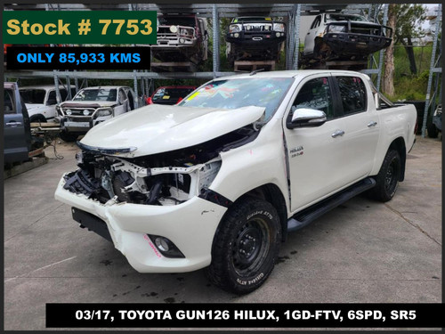 7753 - 03/17, TOYOTA GUN126 HILUX, ** ONLY 85,933 KMS ** 1GD-FTV, 6SPD, SR5