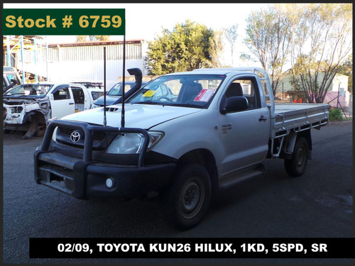 6759 - 02/09, TOYOTA KUN26 HILUX, 1KD, 5SPD, SR