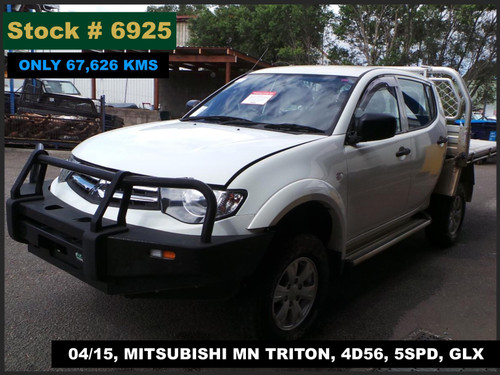 6925 - 04/15, MITSUBISHI MN TRITON, ** ONLY 67,626 KMS ** 4D56, 5SPD, GLX