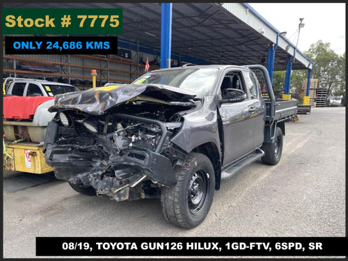 7775 - 08/19, TOYOTA GUN126 HILUX, ** ONLY 24,686 KMS ** 1GD-FTV, 6SPD, SR