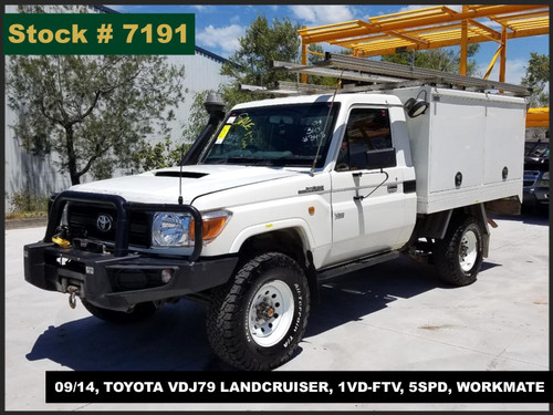 7191 - 09/14, TOYOTA VDJ79 LANDCRUISER, 1VD-FTV, 5SPD, WORKMATE