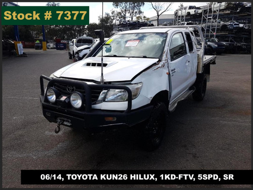7377 - 06/14, TOYOTA KUN26 HILUX, 1KD-FTV, 5SPD, SR.