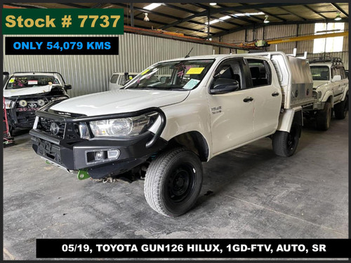 7737 - 05/19, TOYOTA GUN126 HILUX, ** ONLY 54,079 KMS ** 1GD-FTV, AUTO, SR