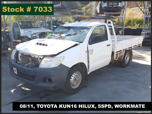 7033 - 08/11, TOYOTA KUN16 HILUX, 5SPD, WORKMATE