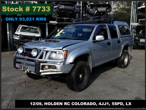 7733 - 12/09, HOLDEN RC COLORADO, ** ONLY 93,021 KMS ** 4JJ1, 5SPD, LX