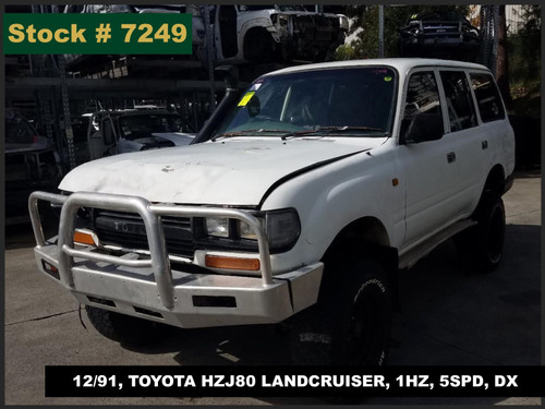 7249 - 12/91, TOYOTA HZJ80 LANDCRUISER, 1HZ, 5SPD, DX