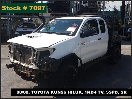 7097 - 08/09, TOYOTA KUN26 HILUX, 1KD-FTV, 5SPD, SR.