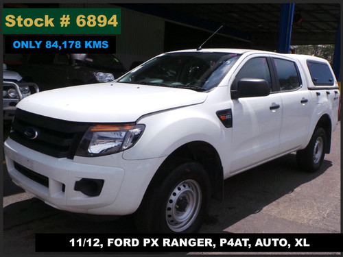 6894 - 11/12, FORD PX RANGER, ** ONLY 84,178 KMS ** P4AT, AUTO, XL