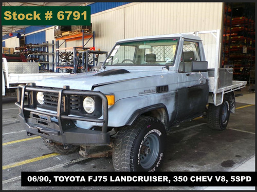 6791 - 06/90, TOYOTA FJ75 LANDCRUISER, 350 CHEV V8, 5SPD