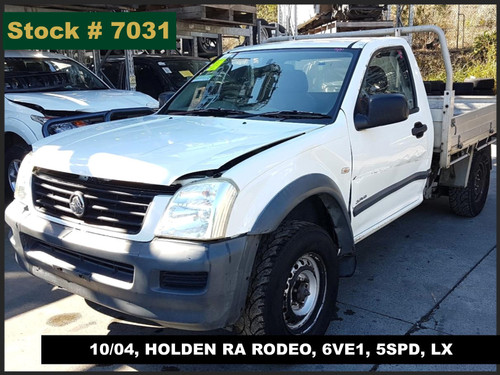 7031 - 10/04, HOLDEN RA RODEO, 6VE1, 5SPD, LX