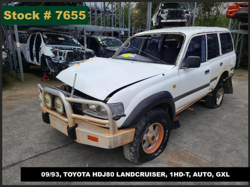 7655 - 09/93, TOYOTA HDJ80 LANDCRUISER, 1HD-T, AUTO, GXL