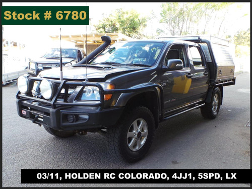 6780 - 0311, HOLDEN RC COLORADO, 4JJ1, 5SPD, LX
