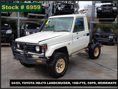 6959 - 04/05, TOYOTA HDJ79 LANDCRUISER, 1HD-FTE, 5SPD, WORKMATE