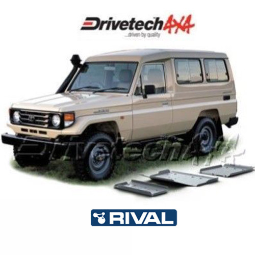 Drivetech 4x4 Rival Underbody Protection Bash Plates suitable for Landcruiser 78 Series