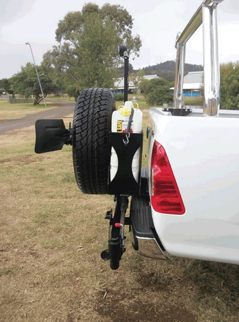 Tyre Trek Universal Spare Wheel Carrier Jerry Can Holder Light Pole