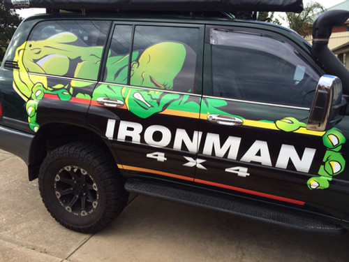Ironman 4x4 Steel Side Steps suitable for 105 Series Landcruiser Automatic