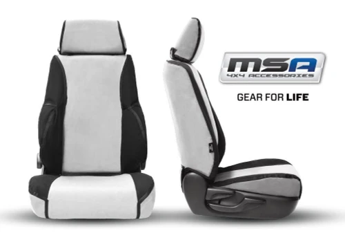 MSA 4X4 Front Seat Covers suitable for Toyota Landcruiser 78 & 79 Series 08-2012 to 09-2016 - 78907