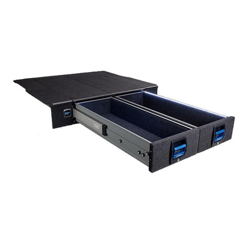 MSA 4X4 Double Storage Drawer System suitable for Landcruiser 200 Series - E1030-LC200-COM
