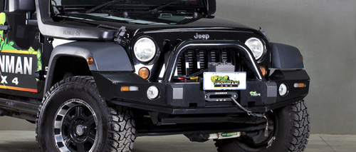 Ironman 4x4 Commercial Deluxe Bull Bar suitable for Wrangler JK 2007 on BBCD035