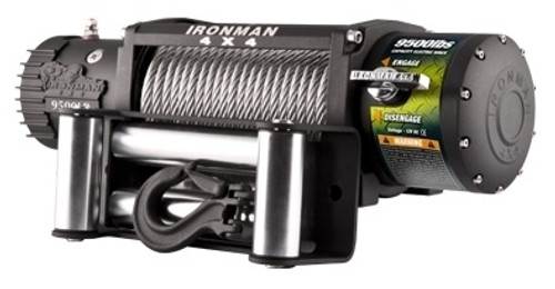 Ironman 4x4 9500lb Electric Winch 12V, WWB9500 with Steel Cable