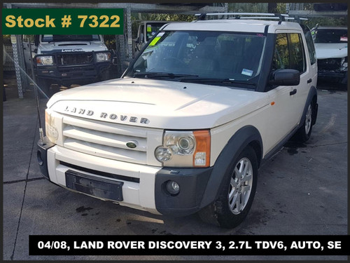 7322 - 04/08, LAND ROVER DISCOVERY 3, 2.7L TDV6, AUTO, SE