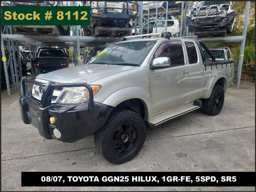 8112 - 08/07, TOYOTA GGN25 HILUX, 1GR-FE, 5SPD, SR5