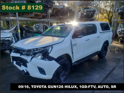 8129 - 09/16, TOYOTA GUN126 HILUX, 1GD-FTV, AUTO, SR