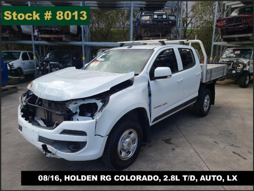 8013 - 08/16, HOLDEN RG COLORADO, 2.8L T/D, AUTO, LX