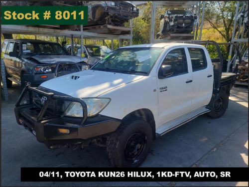 8011 - 04/11, TOYOTA KUN26 HILUX, 1KD-FTV, AUTO, SR