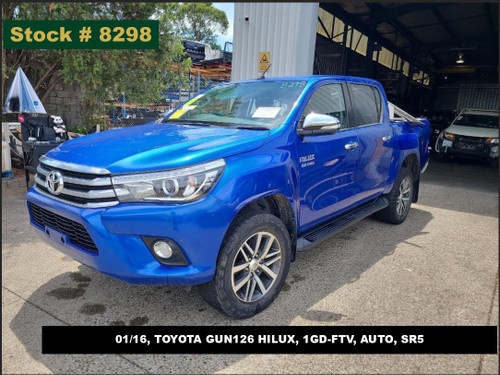8298 - 01/16, TOYOTA GUN126 HILUX, 1GD-FTV, AUTO, SR5