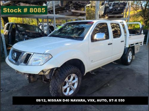 8085 - 09/12, NISSAN D40 NAVARA, V9X, AUTO, ST-X 550