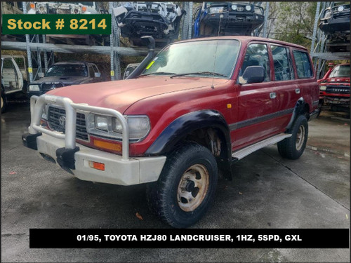 8214 - 01/95, TOYOTA HZJ80 LANDCRUISER, 1HZ, 5SPD, GXL