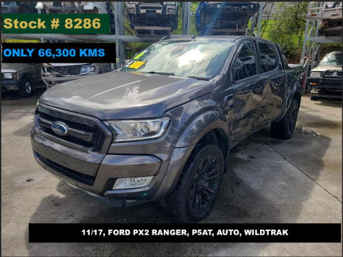8286 - 11/17, FORD PX2 RANGER, ** ONLY 66,300 KMS **, P5AT, AUTO, WILDTRAK
