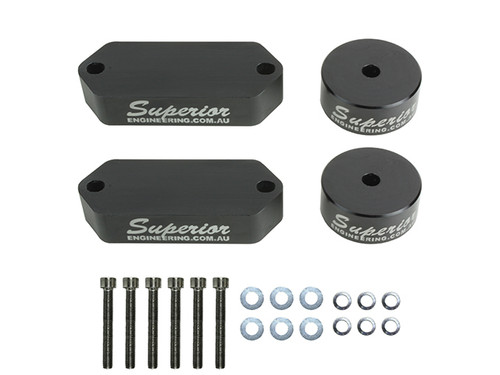 Superior Engineering Front Bump Stop Extensions suitable for Landcruiser 76 78 79 80 105 Series