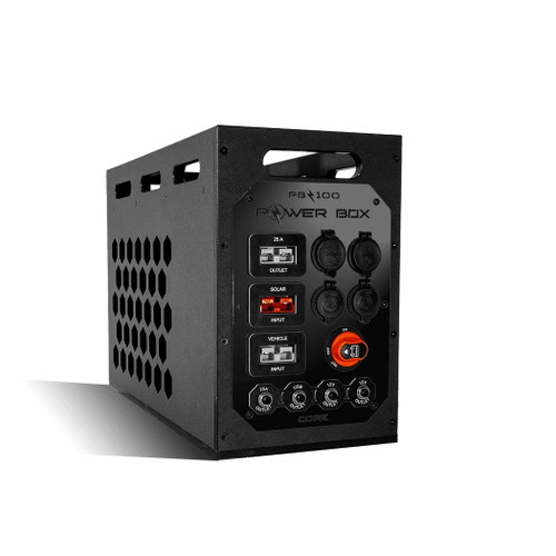 Power Box PB-100 - Portable 12V 100A Lithium Power System with Black Face Plate