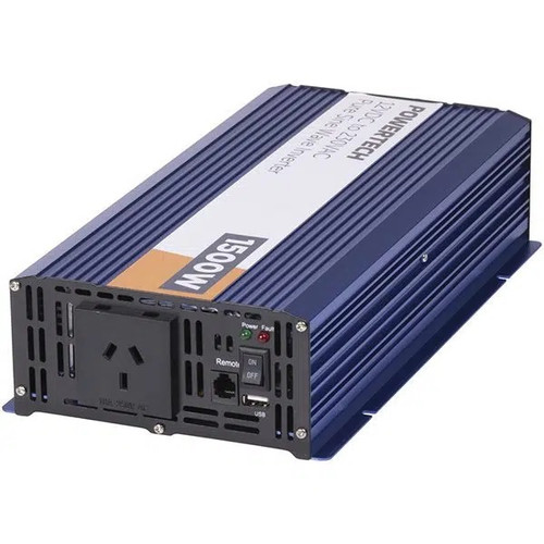 Power Box 1000W 12V DC to 240V AC Pure Sine Wave Inverter - PB-INV1000