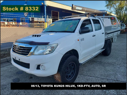 8332 - 06/13, TOYOTA KUN26 HILUX, 1KD-FTV, AUTO, SR