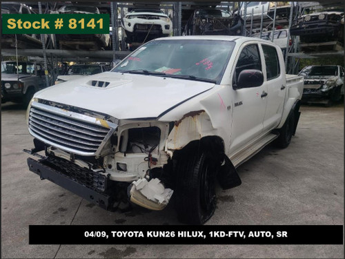 8141 - 04/09, TOYOTA KUN26 HILUX, 1KD-FTV, AUTO, SR