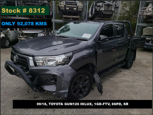 8312 - 09/18, TOYOTA GUN126 HILUX, ** ONLY 92,078 KMS **, 1GD-FTV, 6SPD, SR