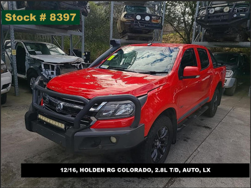 8397 - 12/16, HOLDEN RG COLORADO, 2.8L T/D, AUTO, LX